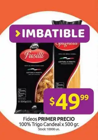 Cordiez Fideos Primer Precio 100% Trigo Candeal x 500gr oferta