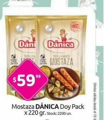 Cordiez Mostaza Dánica Doy Pack x 220gr oferta