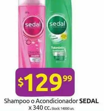 Cordiez Shampoo O Acondicionador Sedal x 340cc oferta