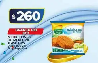 Carrefour Maxi Granja Del Sol Medallones De Merluza x 450grs oferta