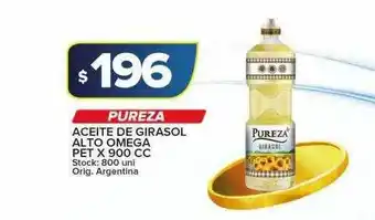 Carrefour Maxi Pureza Aceite De Girasol Alto Omega x900cc oferta