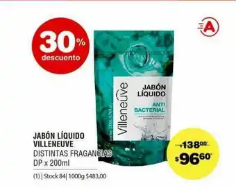 Atomo Conviene Jabón Líquido Villeneuve x 200ml oferta