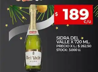 Sidra Del Valle x 720ml