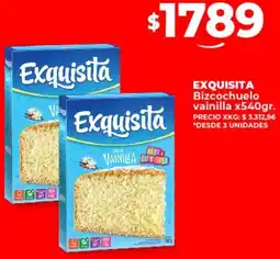 Supermayorista Vital Exquisita bizcochuelo vainilla oferta