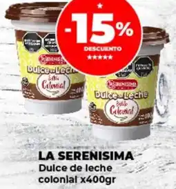 Supermayorista Vital La serenisima dulce de leche colonial oferta