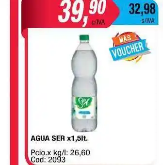 Maxiconsumo Ser Agua x 1.5lt. oferta