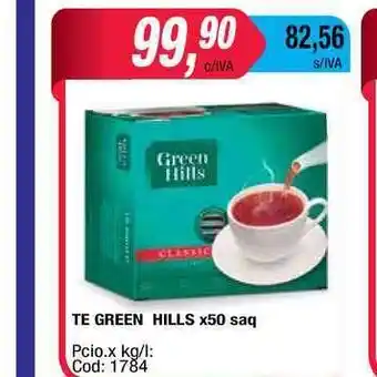 Maxiconsumo Te Green Hills x50 saq oferta