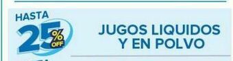 Carrefour Maxi Jugos liquidos y en polvo oferta