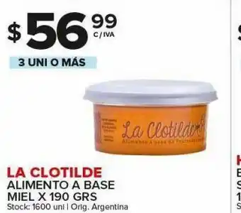 Carrefour Maxi La clotilde alimento a base miel x 190 grs oferta