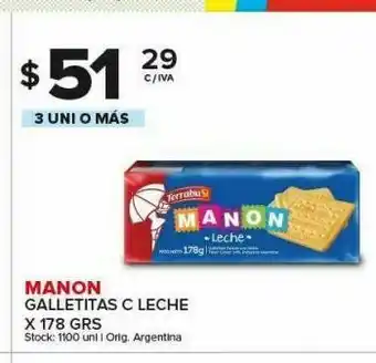 Carrefour Maxi Galletitas c leche x 178 grs manon oferta