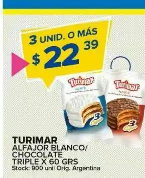 Carrefour Maxi Alfajor blanco turimar oferta