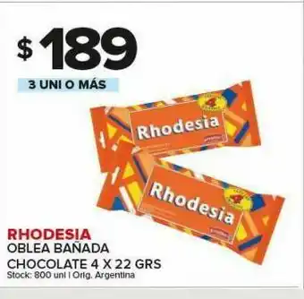 Carrefour Maxi Oblea bañada rhodesia oferta