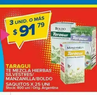 Carrefour Maxi Té mezcla hierbas taraguí oferta