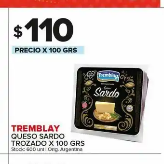Carrefour Maxi Queso sardo trozado x 100 grs tremblay oferta