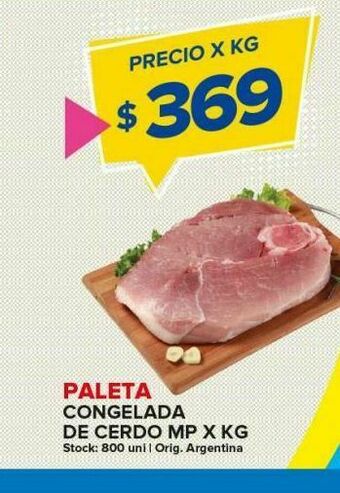Carrefour Maxi Paleta congelada de cerdo x kg oferta