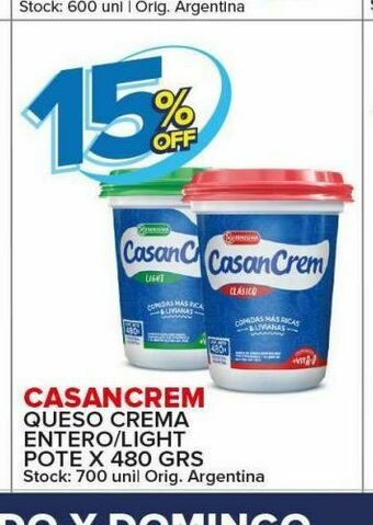 Carrefour Maxi Queso crema casancrem oferta