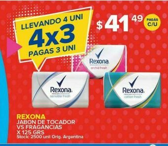 Carrefour Maxi Jabón de tocador rexona oferta