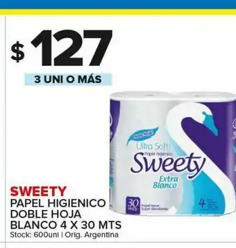Carrefour Maxi Papel higiénico doble hoja sweety oferta