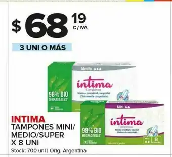 Carrefour Maxi Tampones intima oferta