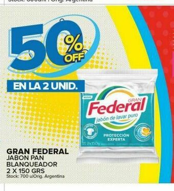 Carrefour Maxi Jabón gran federal oferta