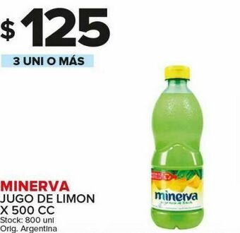 Carrefour Maxi Jugo de limon minerva oferta