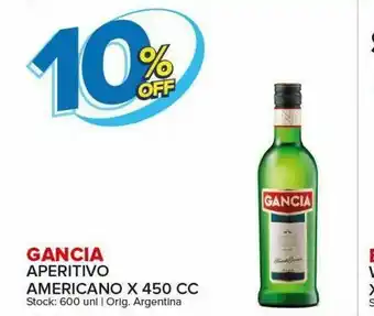 Carrefour Maxi Gancia aperitivo americano x 450 cc oferta