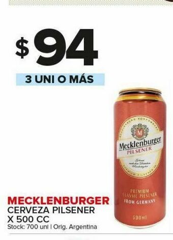 Carrefour Maxi Cerveza mecklenburger oferta