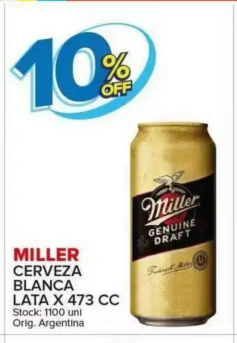 Carrefour Maxi Cerveza miller blanca oferta