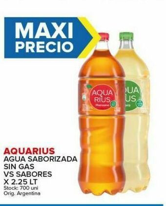 Carrefour Maxi Agua saborizada aquarius oferta