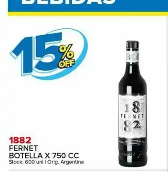 Carrefour Maxi Fernet botella x 750 cc 1882 oferta