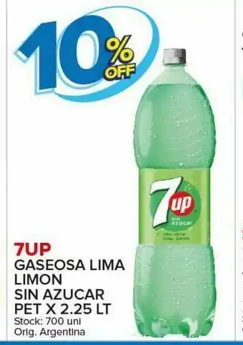 Carrefour Maxi Gaseosa lima limon sin azucar 7up oferta