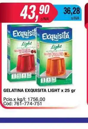 Maxiconsumo Gelatina Exquista Light x 25 gr oferta