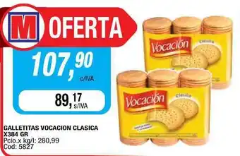 Maxiconsumo Vocacion Galletitas Clasica X 384gr oferta