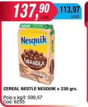 Maxiconsumo Nesquik Cereal Nestle X 230grs. oferta