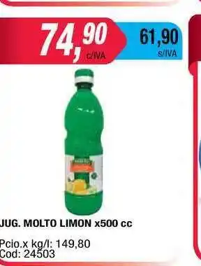 Maxiconsumo Jug. Molton Limon x 500cc oferta