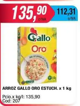 Maxiconsumo Gallo Arroz Oro Estuch. X 1kg oferta