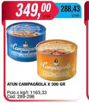 Maxiconsumo Campagñola Atun X 300gr oferta