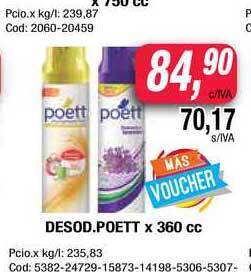 Maxiconsumo Desod. Poett X 360cc oferta