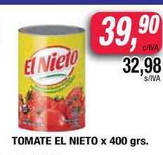 Maxiconsumo El Nieto Tomate X 400grs oferta