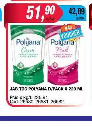 Maxiconsumo Jab. Toc Polyana D/pack x 220ml oferta