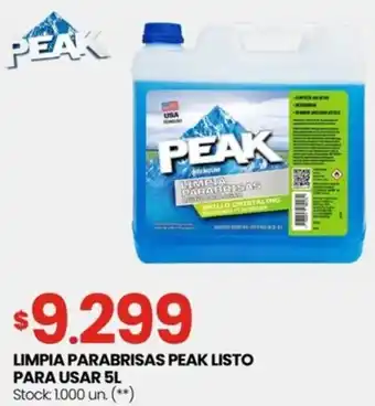 Changomas Peak limpia parabrisaslisto para usar oferta