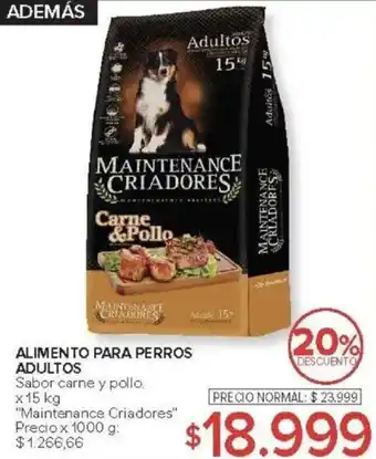 Carrefour Alimento para perros adultos oferta