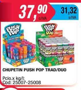 Maxiconsumo Push Pop Chupetin Trad /Duo oferta