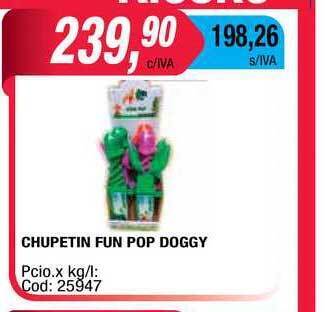 Maxiconsumo Chupetin Fun Pop Doggy oferta
