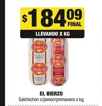 Maxi Hogar El Bierzo Salchichon C-jamon-primavera x kg oferta