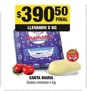 Santa Maria Queso Cremoso x kg
