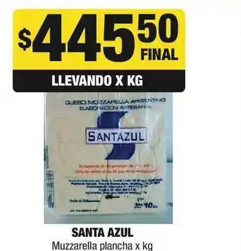Santa Azul Muzzarella Plancha x kg