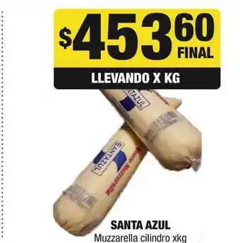 Maxi Hogar Santa Azul Muzzarela Cilindro oferta