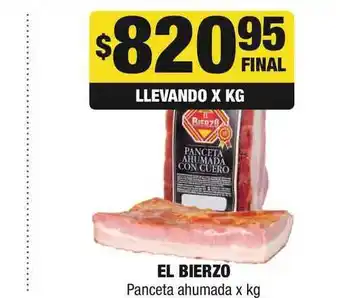 El Bierzo Panceta Ahumada x kg