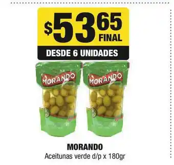 Maxi Hogar Morando Aceitunas Verde d/p x 180gr oferta